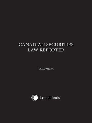 cover image of Canadian Securities Law Reporter